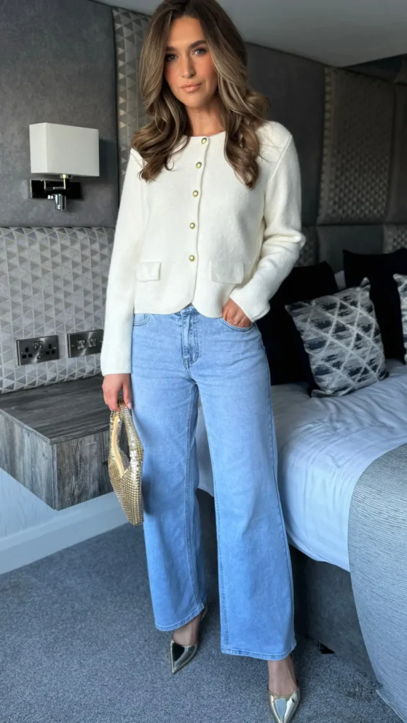 REDIAL Jeans^Megan Light Blue Wide Leg Jeans