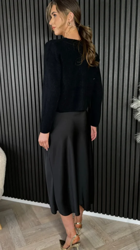 ELENZA Tops | Knitwear^Missy Black Button Down Cardigan