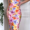 FP & CO Occasion Dresses | Maxi Dresses^Morgan Pink Printed Midaxi Dress