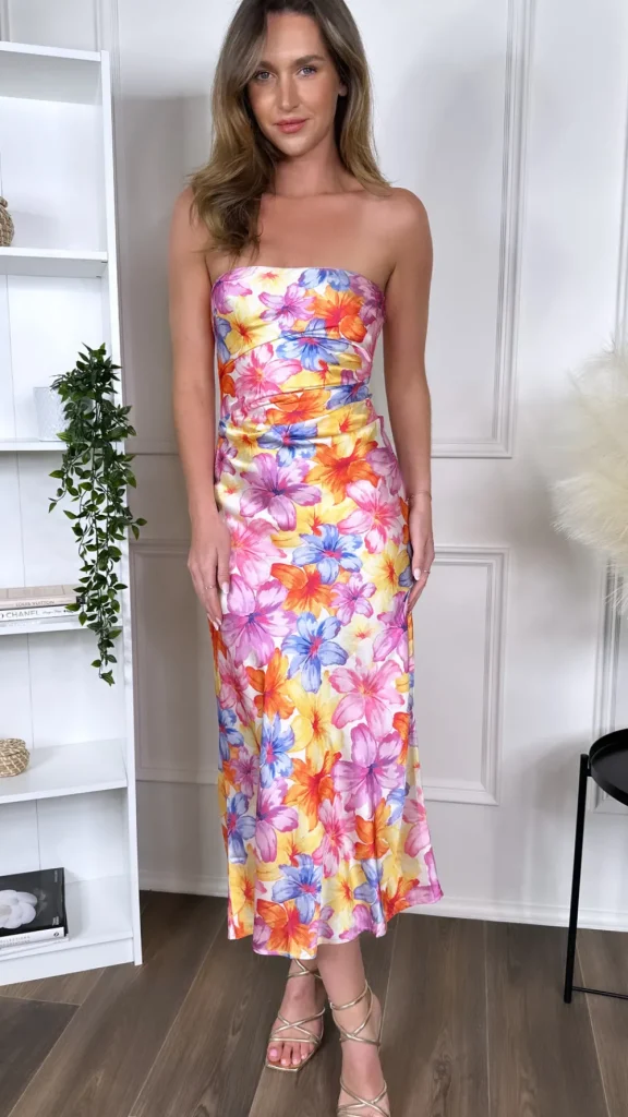 FP & CO Occasion Dresses | Maxi Dresses^Morgan Pink Printed Midaxi Dress