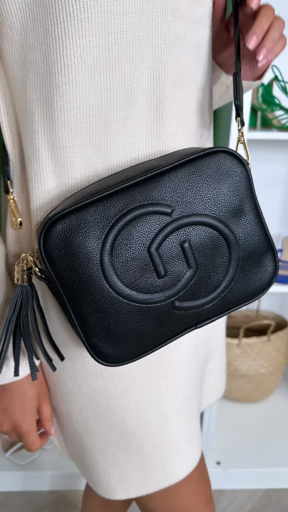 CC Bags^Naoko Black Crossbody Handbag