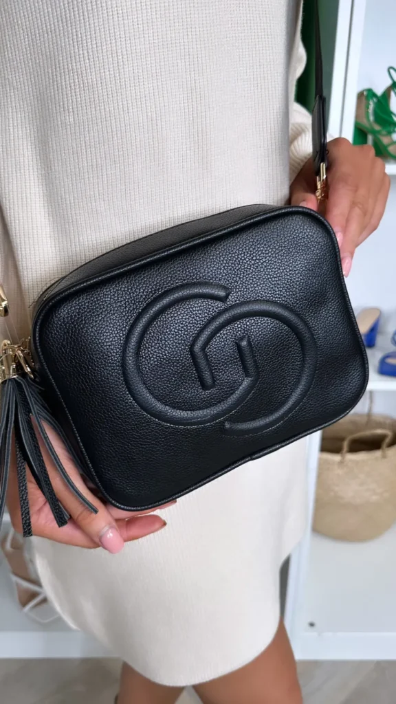 CC Bags^Naoko Black Crossbody Handbag