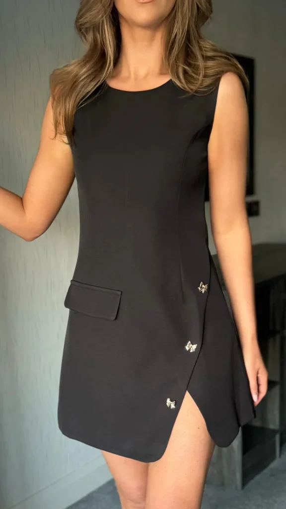 TIMELY Going Out Dresses | Occasion Dresses^Phoebe Black Wrap Style Skirt Mini Dress