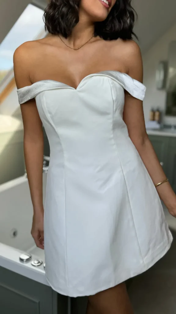 FP & CO Mini Dresses^Priya White Off Shoulder Mini Dress