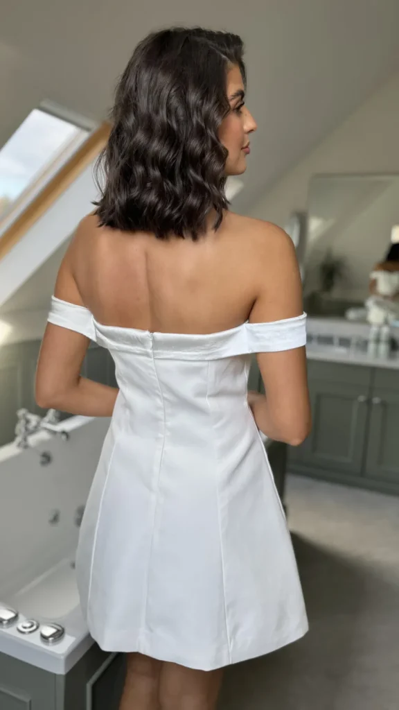 FP & CO Mini Dresses^Priya White Off Shoulder Mini Dress