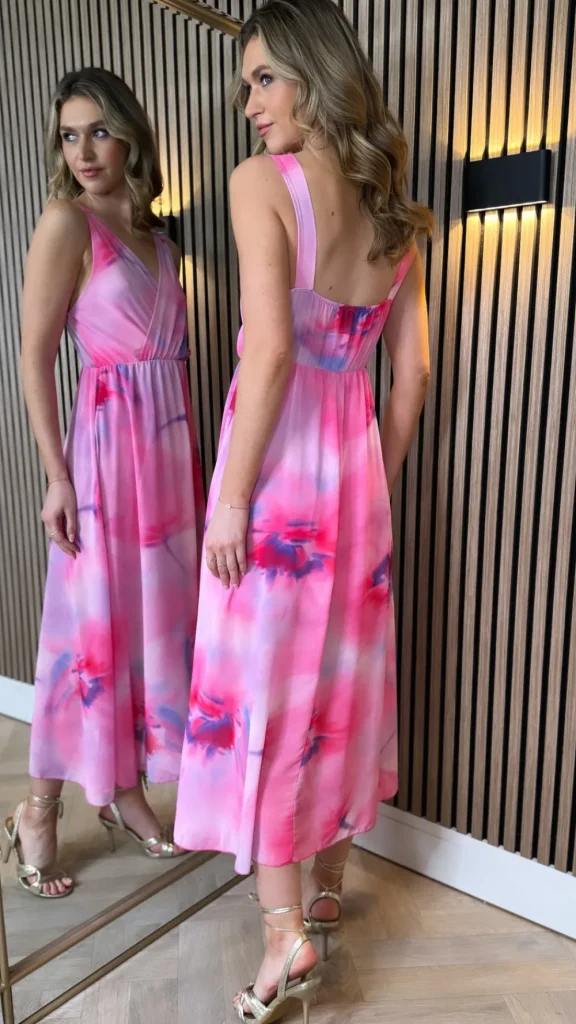 PARIS FASHION SHOPS Occasion Dresses | Maxi Dresses^Quinn Pink Tie Dye Maxi Dress