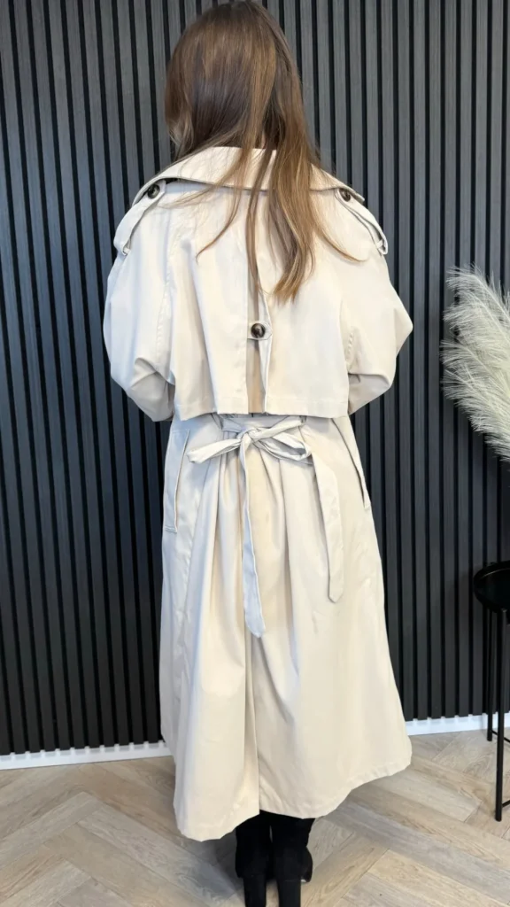 BABEZ LONDON Coats & Jackets^Regina Beige Midi Trench Coat With Belt