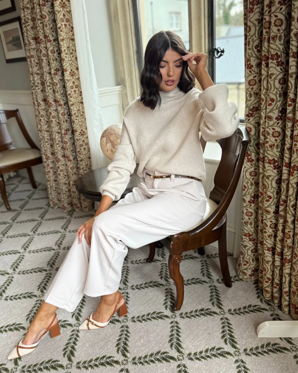 rhianne_beige_block_heel__1.webp JOIA Heels^Rhianne Beige Block Heel Slingback Shoes