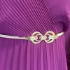 BEST ANGEL Belts^Rosaline Gold Ringed Belt