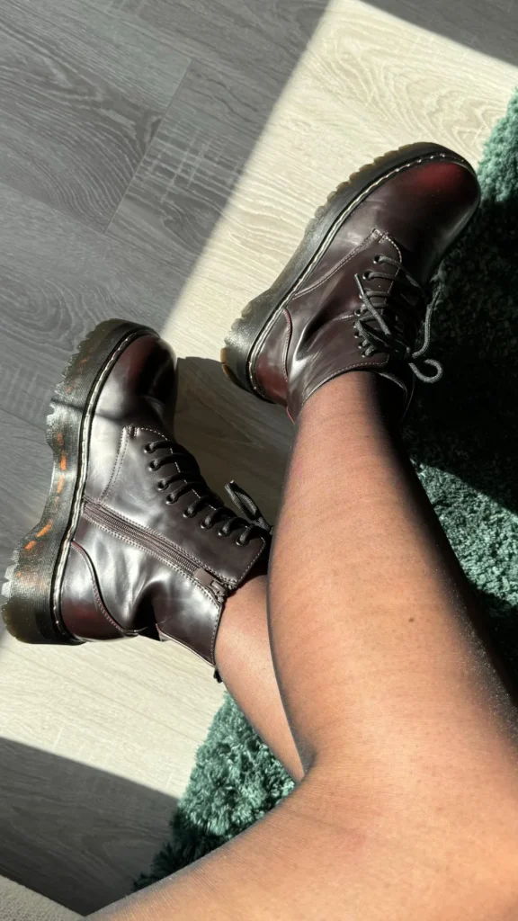 PARIS FASHION SHOPS Boots^Rosanna Burgundy Lace Up Wedge Ankle Boots