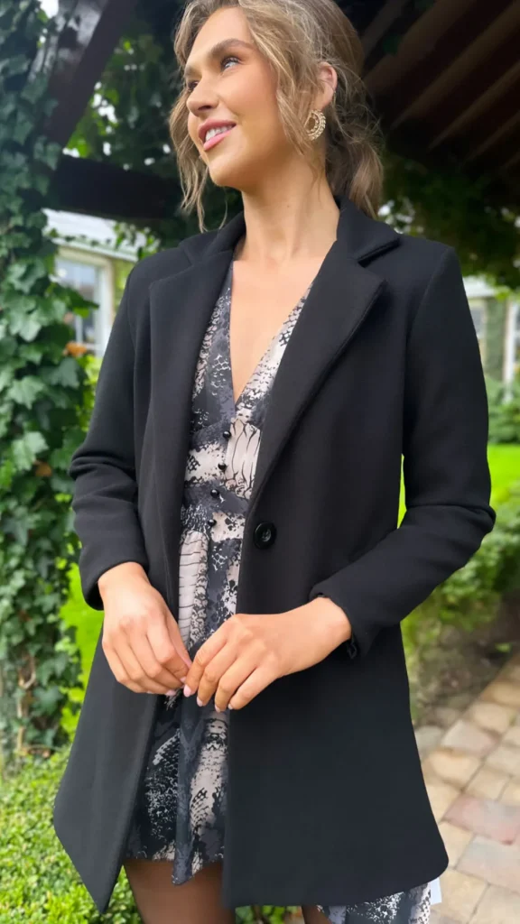 SARL KAIA Coats & Jackets^Rosario Black Collared Coat