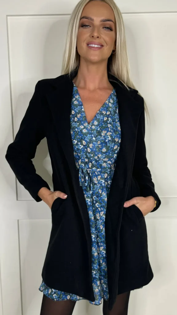 SARL KAIA Coats & Jackets^Rosario Black Collared Coat