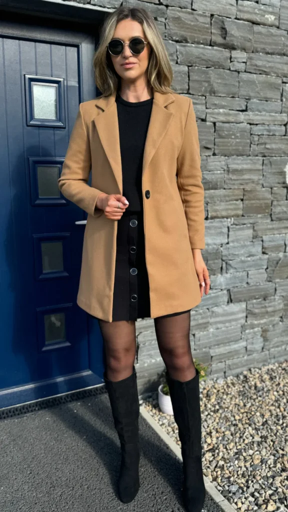 SARL KAIA Coats & Jackets^Rosario Camel Collared Coat
