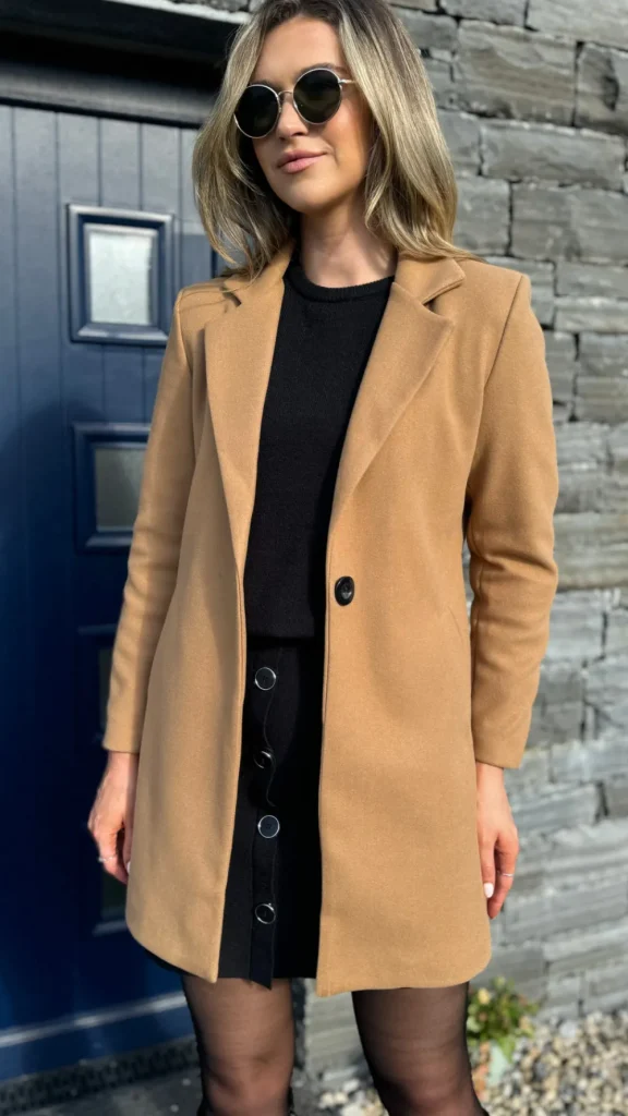 SARL KAIA Coats & Jackets^Rosario Camel Collared Coat