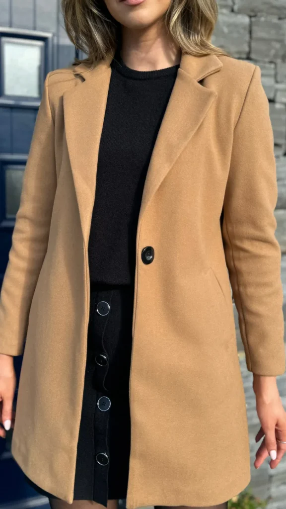 SARL KAIA Coats & Jackets^Rosario Camel Collared Coat