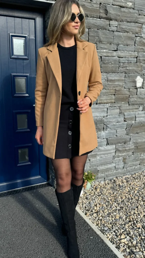 SARL KAIA Coats & Jackets^Rosario Camel Collared Coat