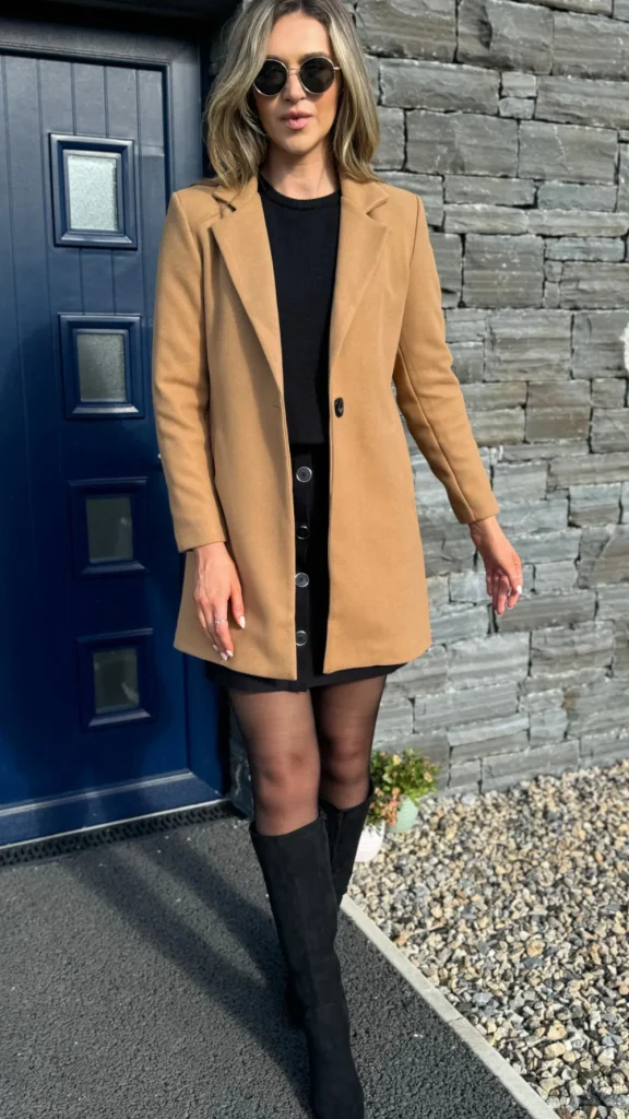 SARL KAIA Coats & Jackets^Rosario Camel Collared Coat