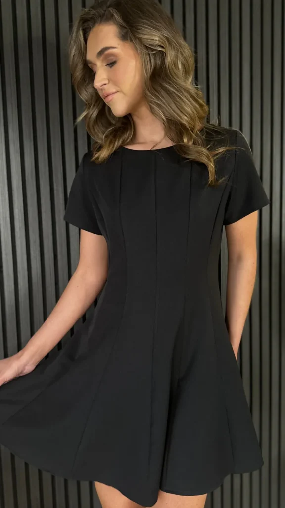 LORIANE Day Dresses | Going Out Dresses^Ross Black Skater Style Mini Dress