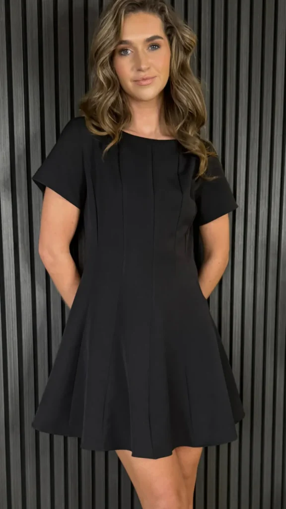 LORIANE Day Dresses | Going Out Dresses^Ross Black Skater Style Mini Dress