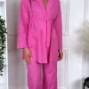 FLAM MODE Trousers | Co-ords^Rowan Fuschia Blazer & Trousers Suit