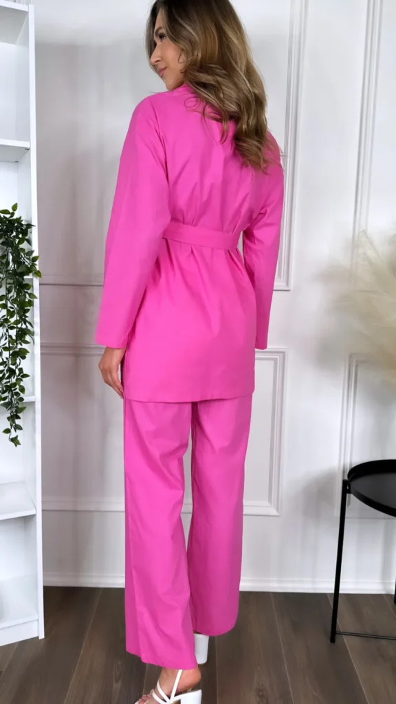 FLAM MODE Trousers | Co-ords^Rowan Fuschia Blazer & Trousers Suit