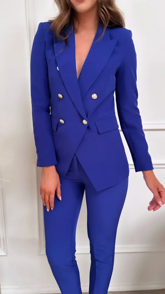 PARIS FASHION SHOPS Trousers | Co-ords^Sabelle Indigo Blazer & Trousers Suit