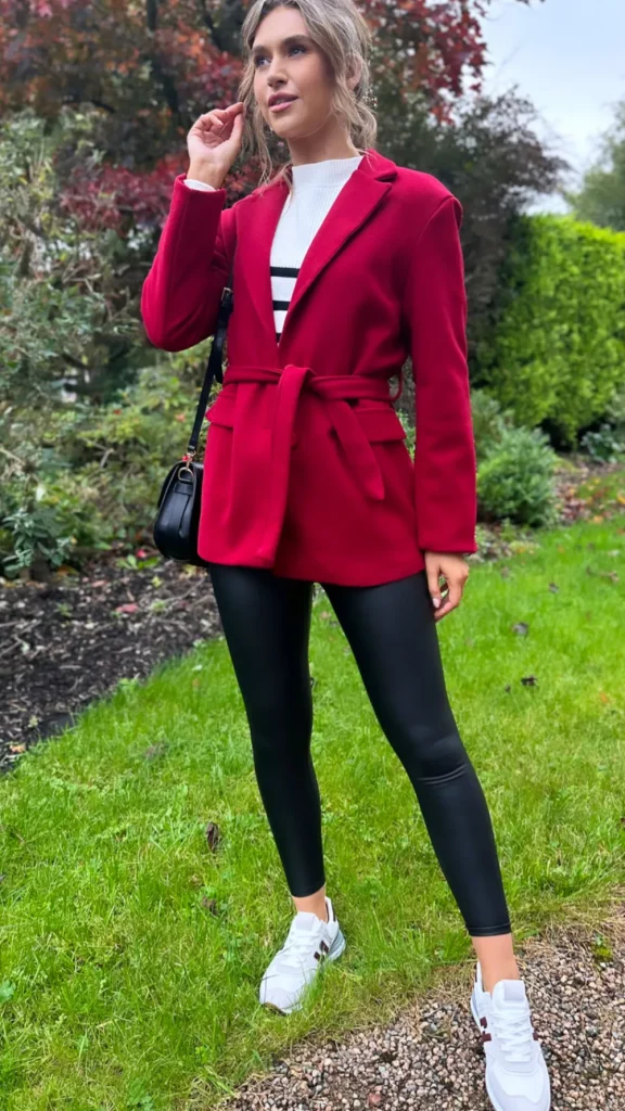 ROSY DAYS DESVENCHY Coats & Jackets^Sawyer Red Belted Short Coat