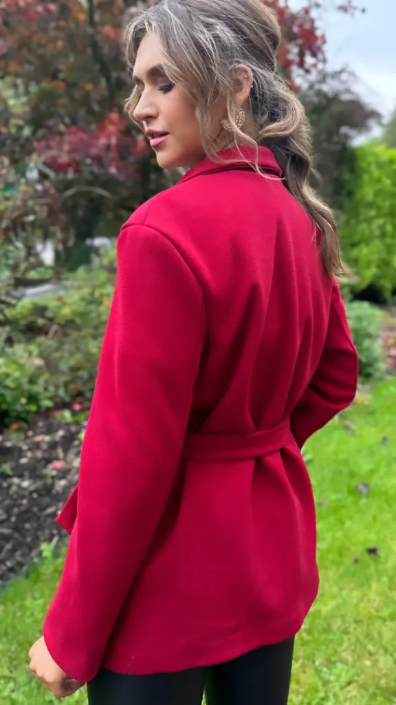 ROSY DAYS DESVENCHY Coats & Jackets^Sawyer Red Belted Short Coat