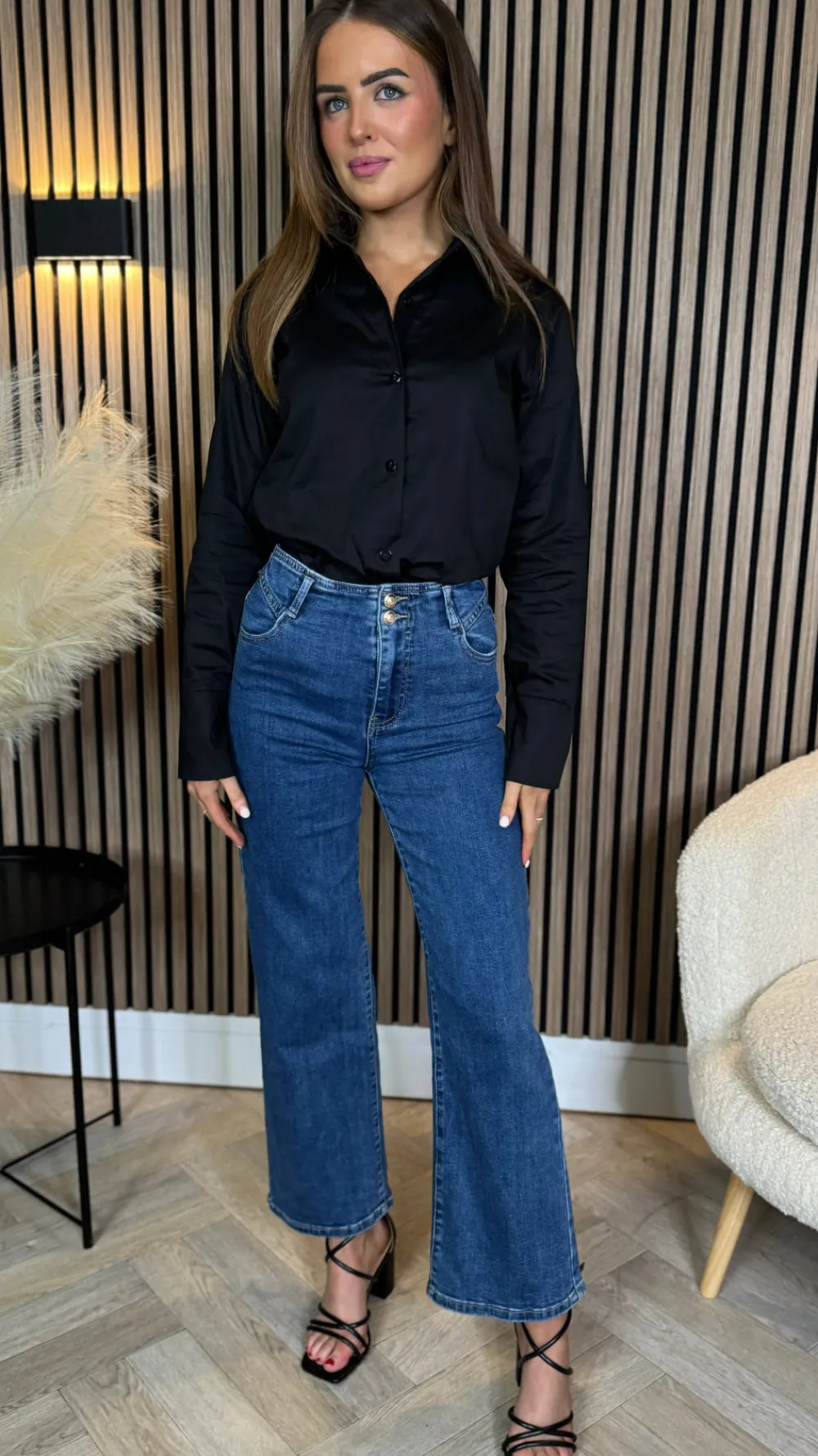 skye_black_collared_shirt_3.webp ESTEE BROWN Tops^Skye Black Collared Shirt