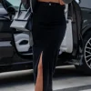 ESTEE BROWN Skirts & Shorts^Stefanie Black Denim Skirt