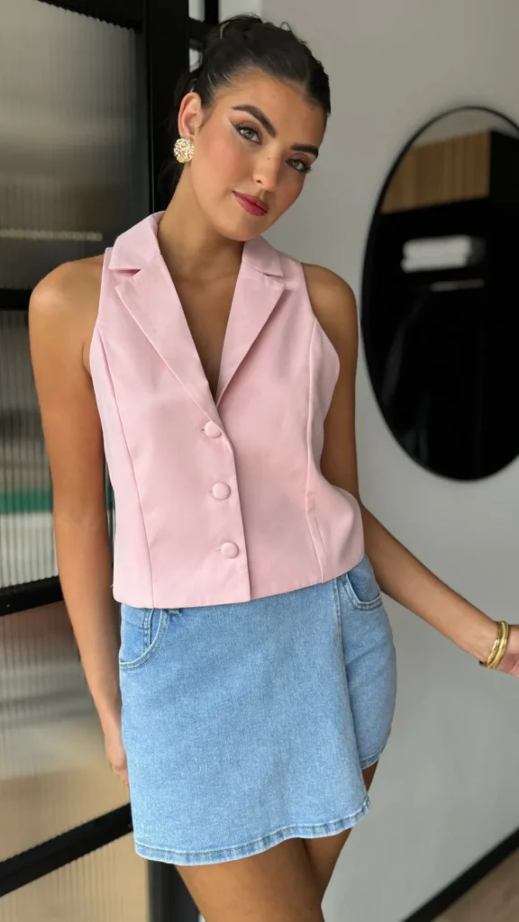 REDIAL Skirts & Shorts^Tallulah Blue Denim Skort