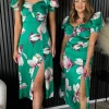 GIRL IN MIND Going Out Dresses | Occasion Dresses^Taylor Green Abstract Sweetheart Midi Dress