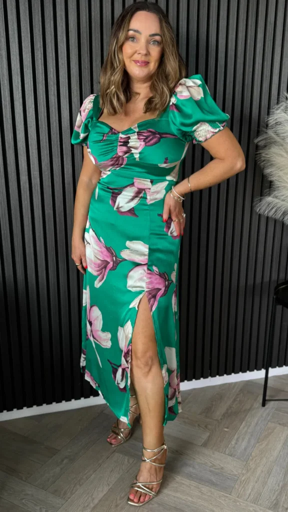 GIRL IN MIND Going Out Dresses | Occasion Dresses^Taylor Green Abstract Sweetheart Midi Dress