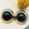 PARIS FASHION SHOPS Jewellery^Teresa Gold & Black Detail Earrings