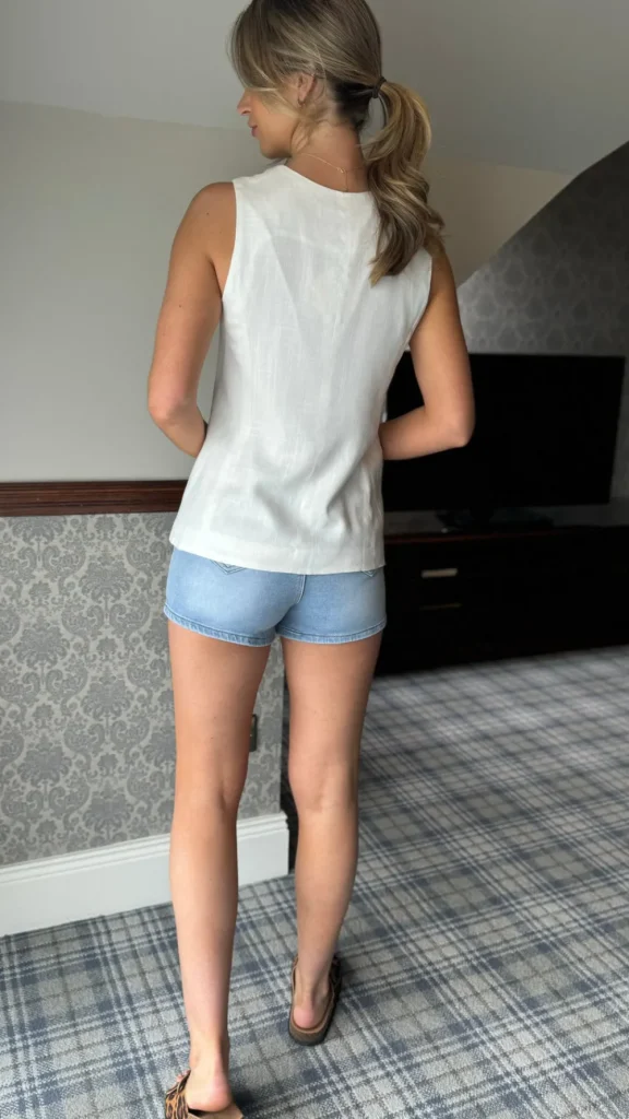 PARIS FASHION SHOPS Skirts & Shorts^Thea Light Blue Denim Shorts