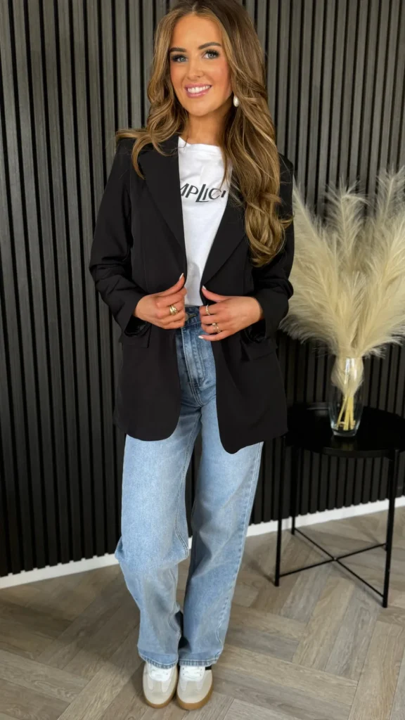 ESTEE BROWN Blazers^Toni Black Oversized Blazer