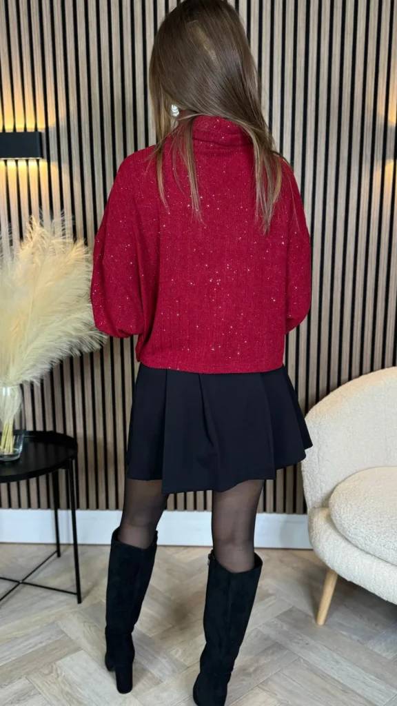 COPPEROSE Skirts & Shorts^Triona Black Pleated Mini Skirt With Shorts