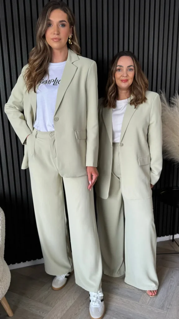 FEELKOO Trousers^Uma Light Green Wide Leg Trousers