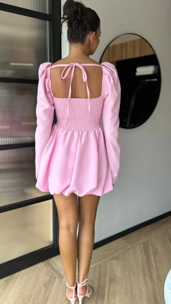 ALLYSON Day Dresses | Occasion Dresses^Vikki Rose Pink Long Sleeve Skater Mini Dress