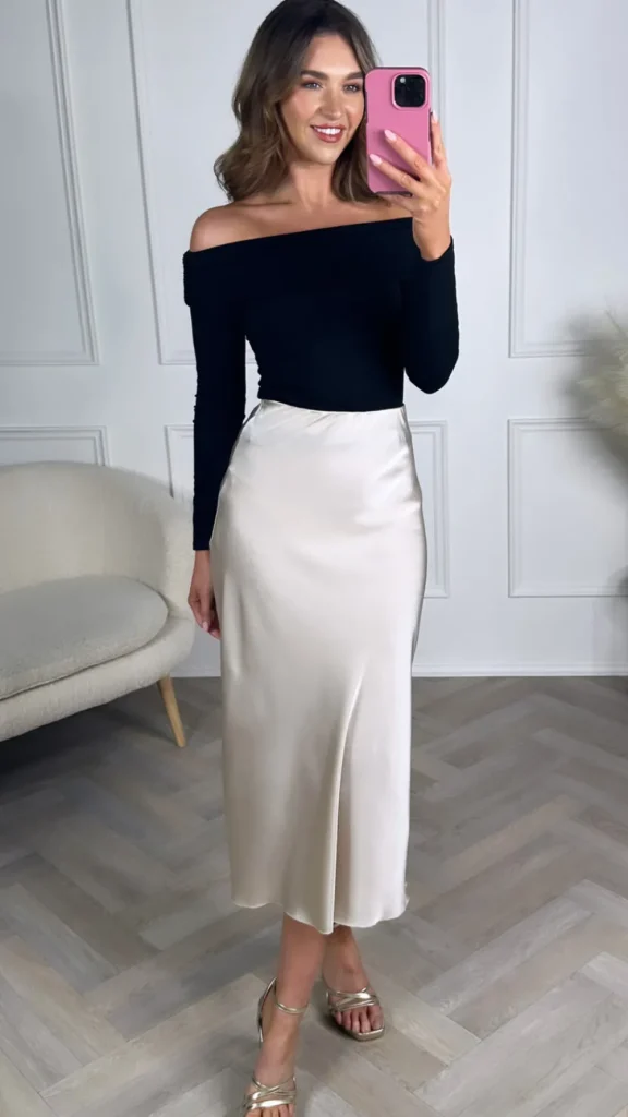 COPPEROSE Skirts & Shorts^Yaella Beige Midi Skirt