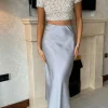 COPPEROSE Skirts & Shorts^Yaella Grey Midi Skirt