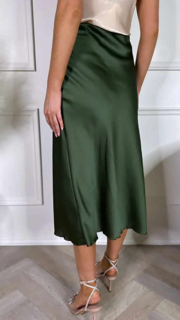 COPPEROSE Skirts & Shorts^Yaella Khaki Midi Skirt