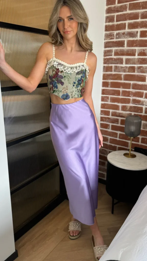 COPPEROSE Skirts & Shorts^Yaella Lilac Midi Skirt
