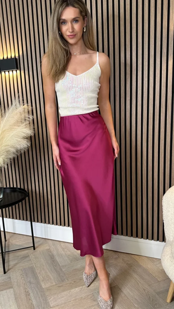COPPEROSE Skirts & Shorts^Yaella Purple Midi Skirt