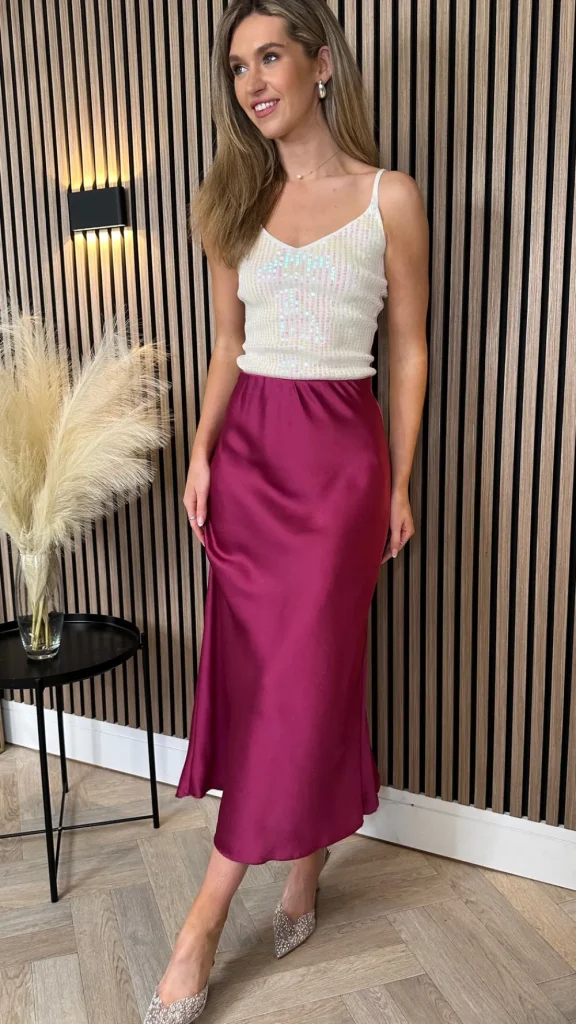 COPPEROSE Skirts & Shorts^Yaella Purple Midi Skirt