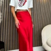 COPPEROSE Skirts & Shorts^Yaella Red Midi Skirt